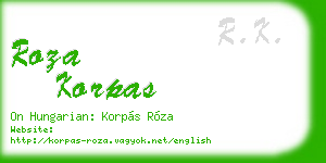 roza korpas business card